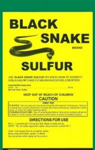 SULFUR SNAKE REPELLENT