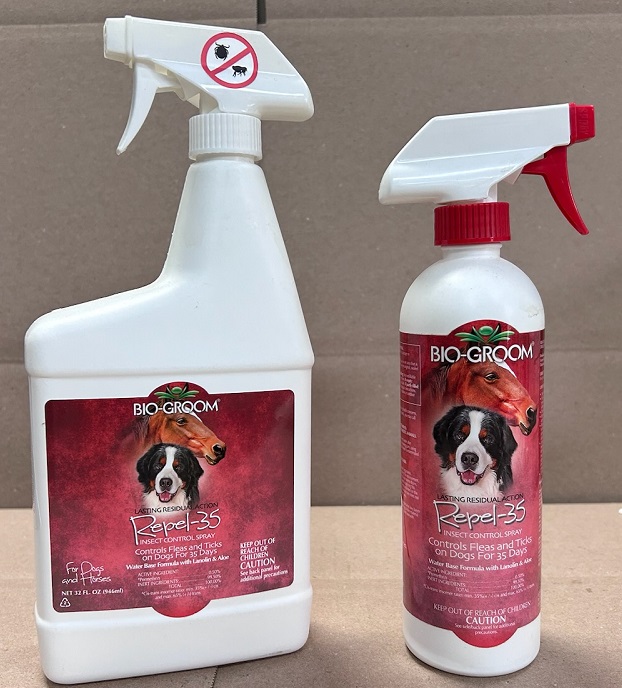 View of REPEL 35 WATER BASED FLEA SPRAY FOR PETS | BUGSPRAY.COM