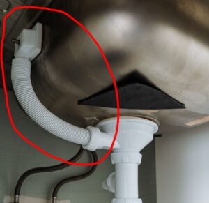 Over Flow drain Line connecting to Main Drain